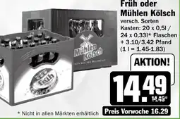 HIT Früh oder Mühlen Kölsch Angebot