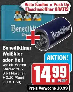 HIT Benediktiner Weißbier oder Hell Angebot