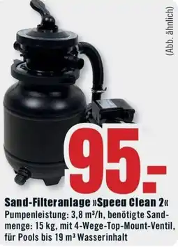 B1 Discount Baumarkt Sand-Filteranlage Speed Clean 2 Angebot
