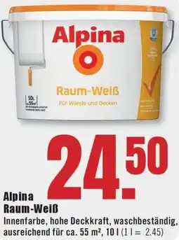 B1 Discount Baumarkt Alpina Raum-Weiß Angebot