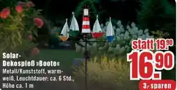 B1 Discount Baumarkt Solar Dekospieß Boote Angebot