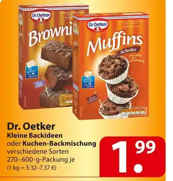 Famila Nord Ost Dr. oetker kleine backideen oder kuchen-backmischung Angebot