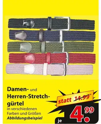 Famila Nord Ost Damen- herren-stretch- gürtel Angebot