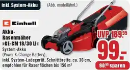B1 Discount Baumarkt Einhell Akku Rasenmäher GE-CM 18/30 Li Angebot