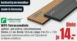 B1 Discount Baumarkt rettenmeier WPC-Terrassendiele Angebot