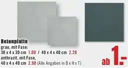 B1 Discount Baumarkt Betonplatte Angebot