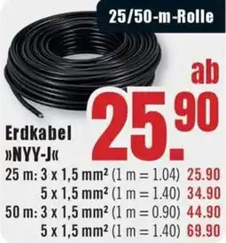 B1 Discount Baumarkt Erdkabel NYY-J Angebot