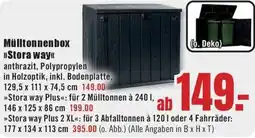 B1 Discount Baumarkt Mülltonnenbox Stora way Angebot
