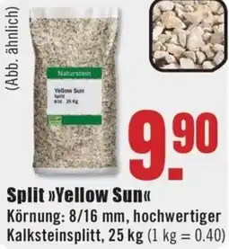 B1 Discount Baumarkt Split Yellow Sun Angebot