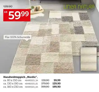 XXXLutz Linea natura handwebteppich „nordic“ Angebot