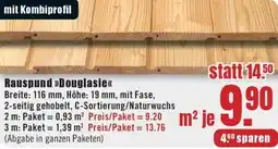 B1 Discount Baumarkt Rauspund Douglasie Angebot