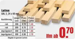 B1 Discount Baumarkt Latten Angebot