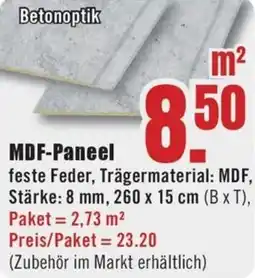 B1 Discount Baumarkt MDF-Paneel Angebot