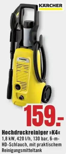 B1 Discount Baumarkt KÄRCHER Hochdruckreiniger K4 Angebot