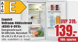 B1 Discount Baumarkt Exquisit Vollraum-Kühlschrank KS85-V-091E Angebot