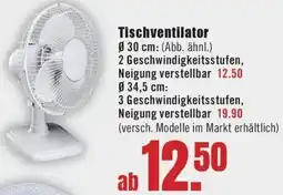 B1 Discount Baumarkt Tischventilator Angebot
