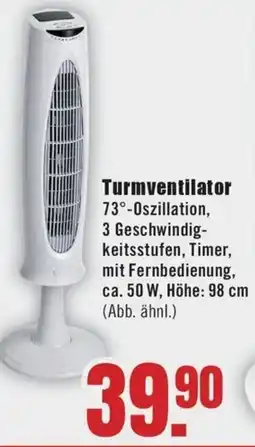 B1 Discount Baumarkt Turmventilator Angebot