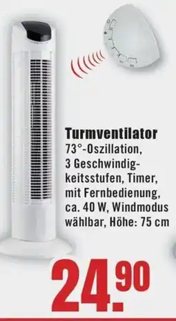 B1 Discount Baumarkt Turmventilator Angebot