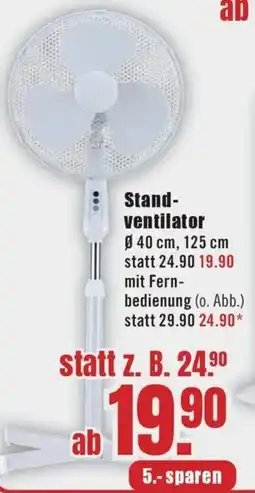 B1 Discount Baumarkt Standventilator Angebot