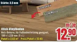 B1 Discount Baumarkt Click-Vinylboden Angebot