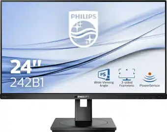 Conrad Philips 242B1 LCD-Monitor 61 cm (24 Zoll) EEK E (A - G) 1920 x 1080 Pixel Full HD 4 ms ... Angebot