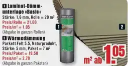 B1 Discount Baumarkt Laminat-Dämmunterlage Basic Angebot