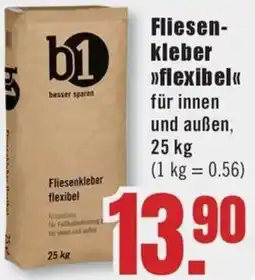 B1 Discount Baumarkt b1 Fliesenkleber flexibel Angebot