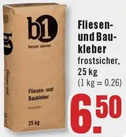 B1 Discount Baumarkt b1 Fliesen-und Baukleber Angebot