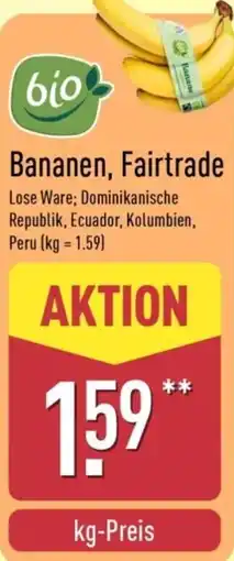 Aldi Nord Bio Bananen, Fairtrade Angebot