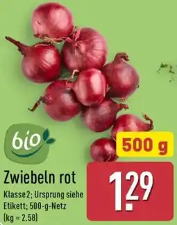 Aldi Nord Bio Zwiebeln rot Angebot