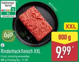 Aldi Nord Bio Rinderhackfleisch XXL Angebot