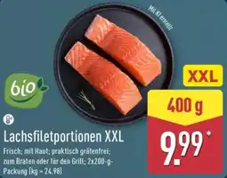 Aldi Nord Bio Lachsfiletportionen XXL Angebot
