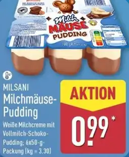 Aldi Nord MILSANI Milchmäuse Pudding Angebot