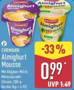 Aldi Nord EHRMANN Almighurt Mousse Angebot