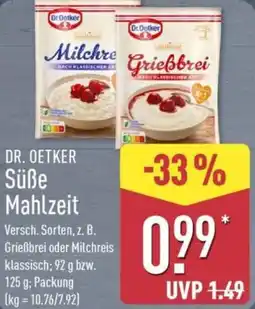 Aldi Nord DR. OETKER Süße Mahlzeit Angebot