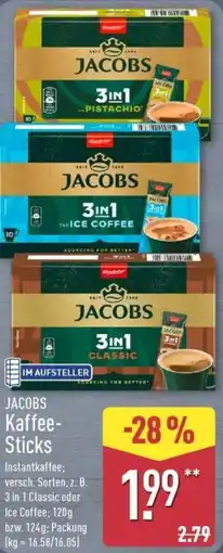 Aldi Nord JACOBS Kaffee Sticks Angebot