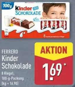 Aldi Nord FERRERO Kinder Schokolade Angebot