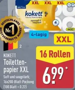 Aldi Nord KOKETT Toilettenpapier XXL Angebot
