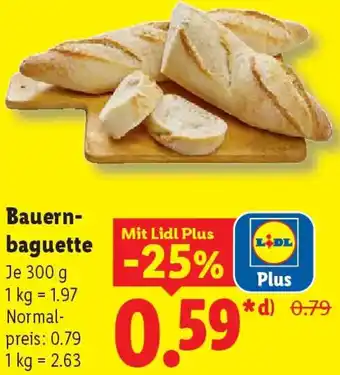Lidl Bauernbaguette Angebot
