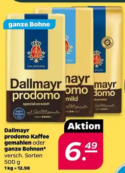 Netto Dallmayr prodomo kaffee gemahlen Angebot