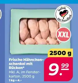Netto Frische hähnchenschenkel mit rücken Angebot