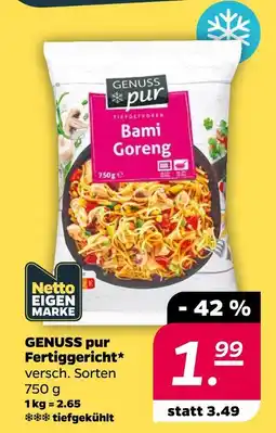 Netto Genuss pur fertiggericht Angebot