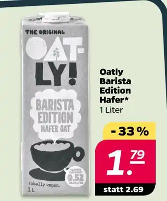 Oatly barista edition hafer
