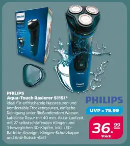 Netto Philips aqua-touch rasierer s1151 Angebot