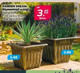 Netto Garden dream blumentopf eckig ca. 22,5 x 17 cm Angebot