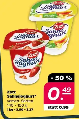 Netto Zott sahnejoghurt Angebot