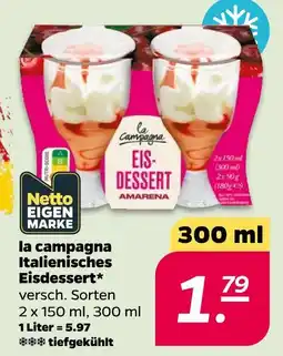 Netto La campagna italienisches eisdessert Angebot