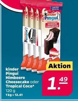 Netto Kinder pingui himbeere cheesecake oder tropical coco Angebot