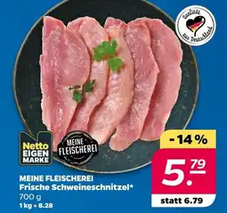 Netto Netto eigenmarke meine fleischerei frische schweineschnitzel Angebot