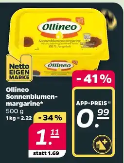 Netto Ollineo sonnenblumenmargarine Angebot